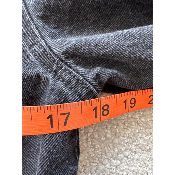 Forever 21 Distressed Black Denim Jacket S - Picture 9 of 9